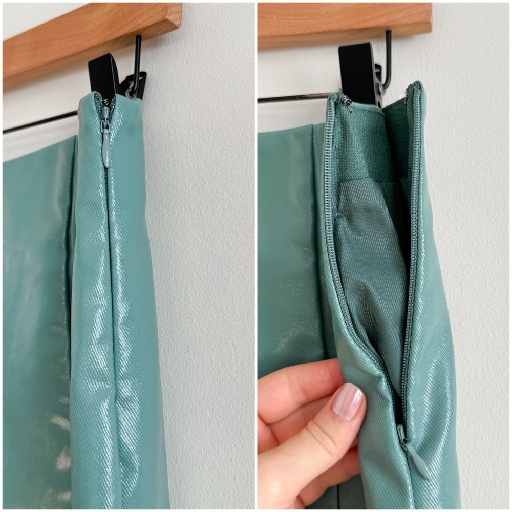WEEKDAY • Jules Mini Skirt in Turquoise - Picture 5 of 13